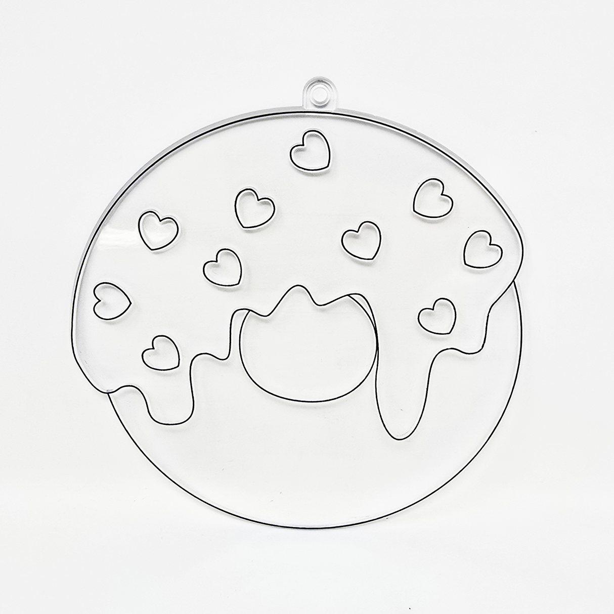 Suncatcher  -  Donut   -  Pack of 5 with Suction Hooks