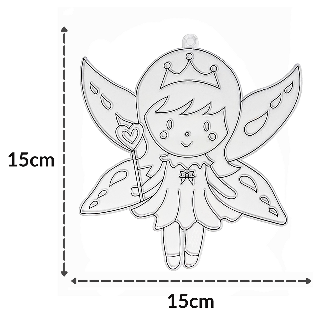 Suncatcher  -  Fairy  -   Pack of 5 with Suction Hooks