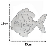 Suncatcher  -  Fish   -   Pack of 5 with Suction Hooks