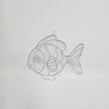 Suncatcher  -  Fish   -   Pack of 5 with Suction Hooks