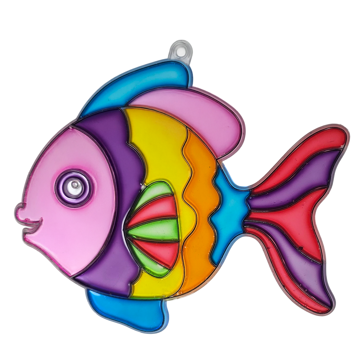 Suncatcher  -  Fish   -   Pack of 5 with Suction Hooks