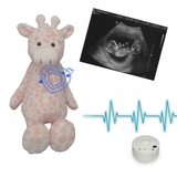 Heartbeat Stuffed Bear Flopsy Giraffe Pink Dots (16"")