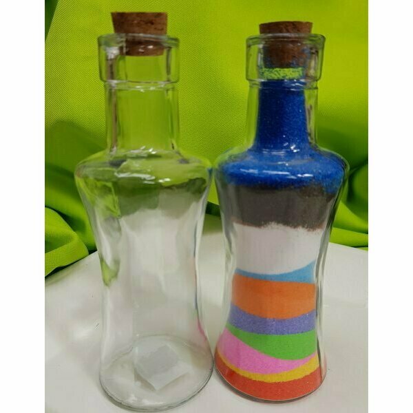 Glass Sand Art Bottles (x12)