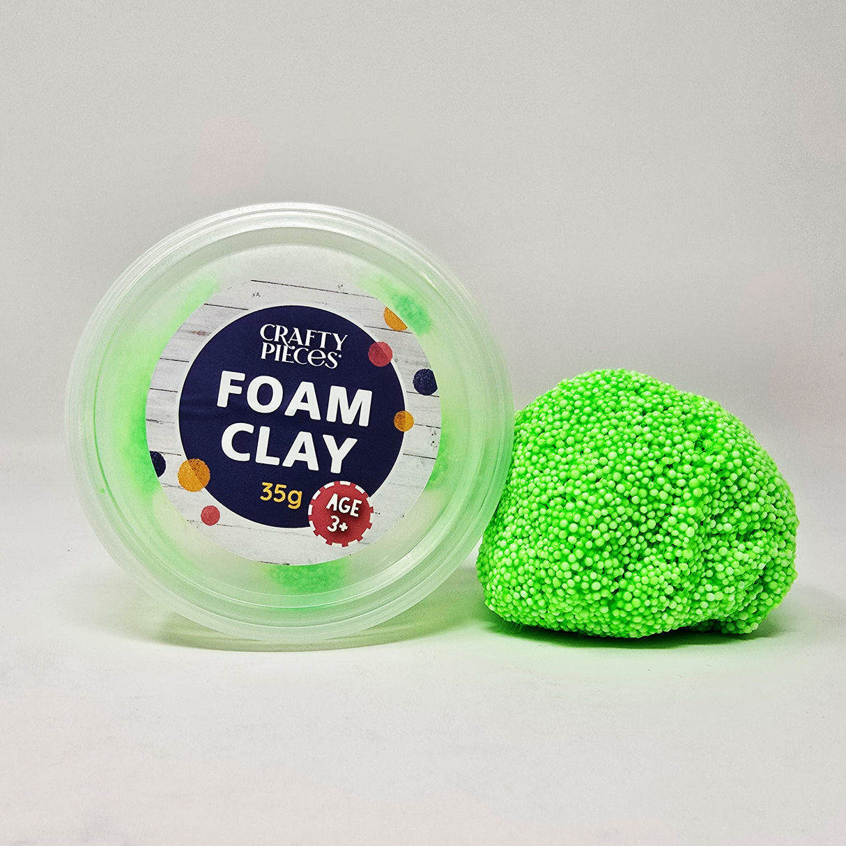 Foam Clay 35g Tub - Neon Green