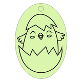 Hatchling Chick - Oval Sand Art - Pack of 10
