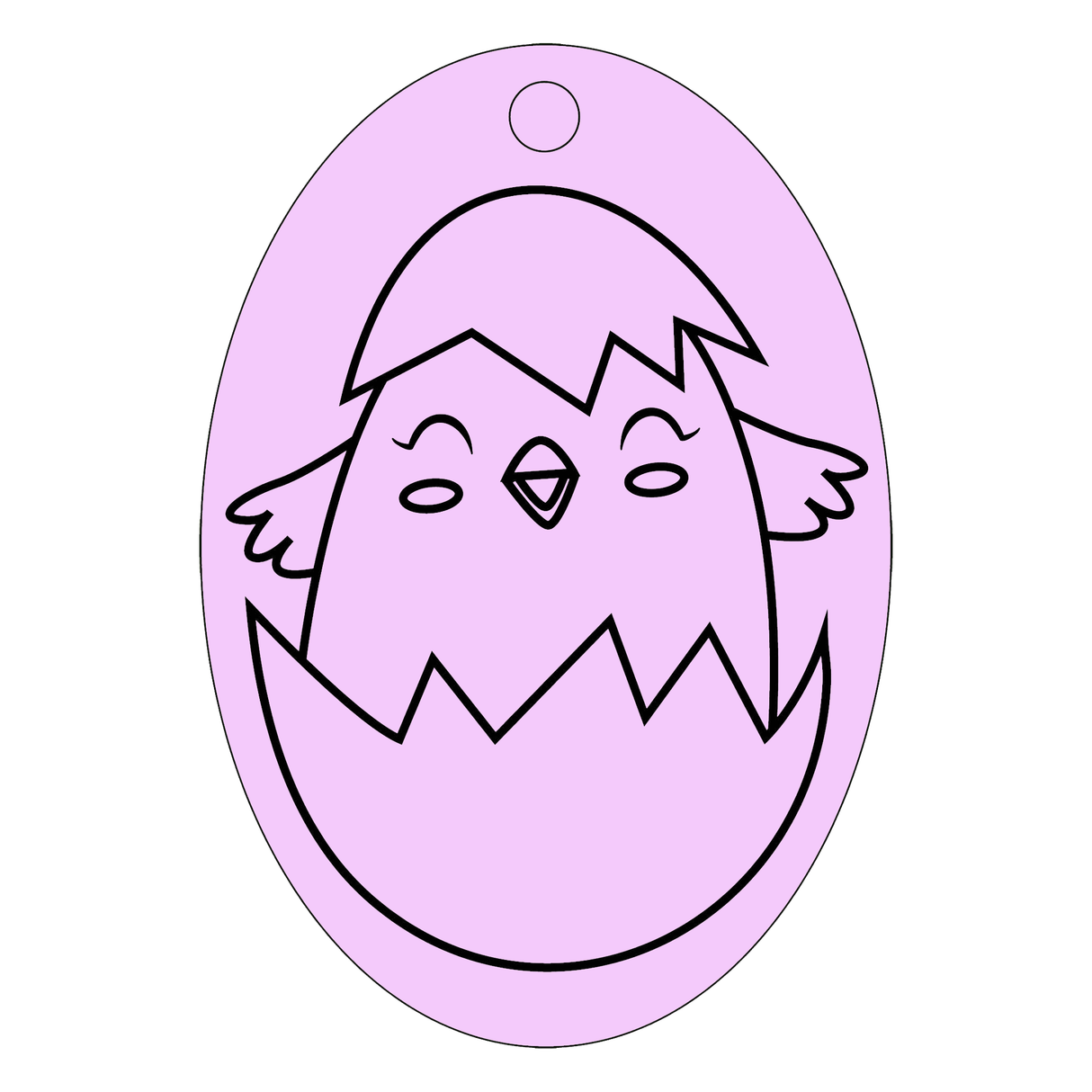 Hatchling Chick - Oval Sand Art - Pack of 10