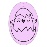 Hatchling Chick - Oval Sand Art - Pack of 10