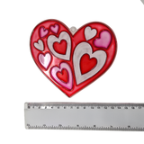 Suncatcher  -   Heart - Pack of 5 with Suction Hooks