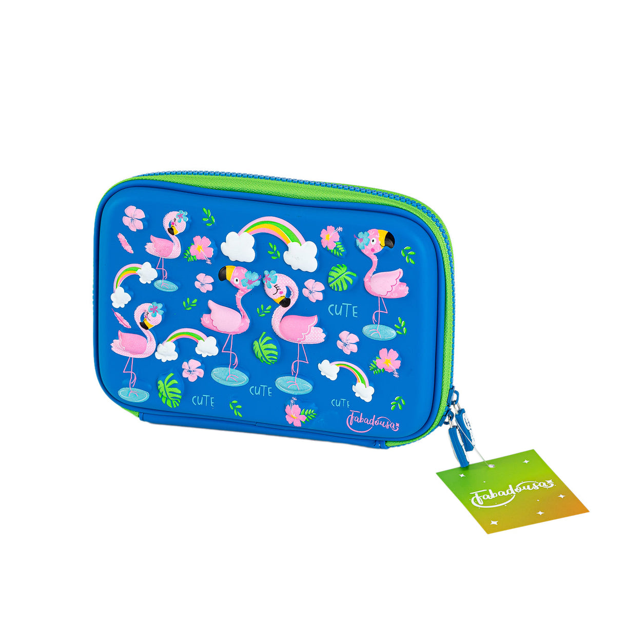 Blue Flamingo Hardtop Pencil Case