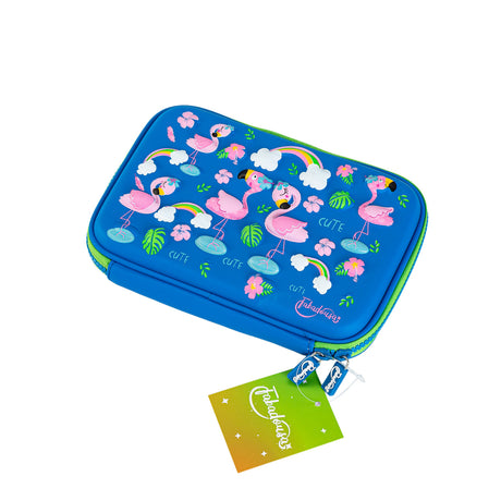 Blue Flamingo Hardtop Pencil Case