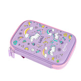 Lilac Unicorns & Rainbows Hardtop Pencil Case