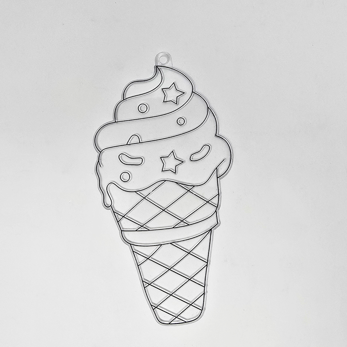 Suncatcher  -  Ice Cream   -   Pack of 5 with Suction Hooks