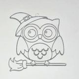 Suncatcher  -  Wise Owl  -  Pack of 5 with Suction Hooks