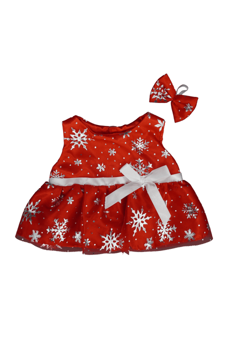 Red Christmas Dress with Bow