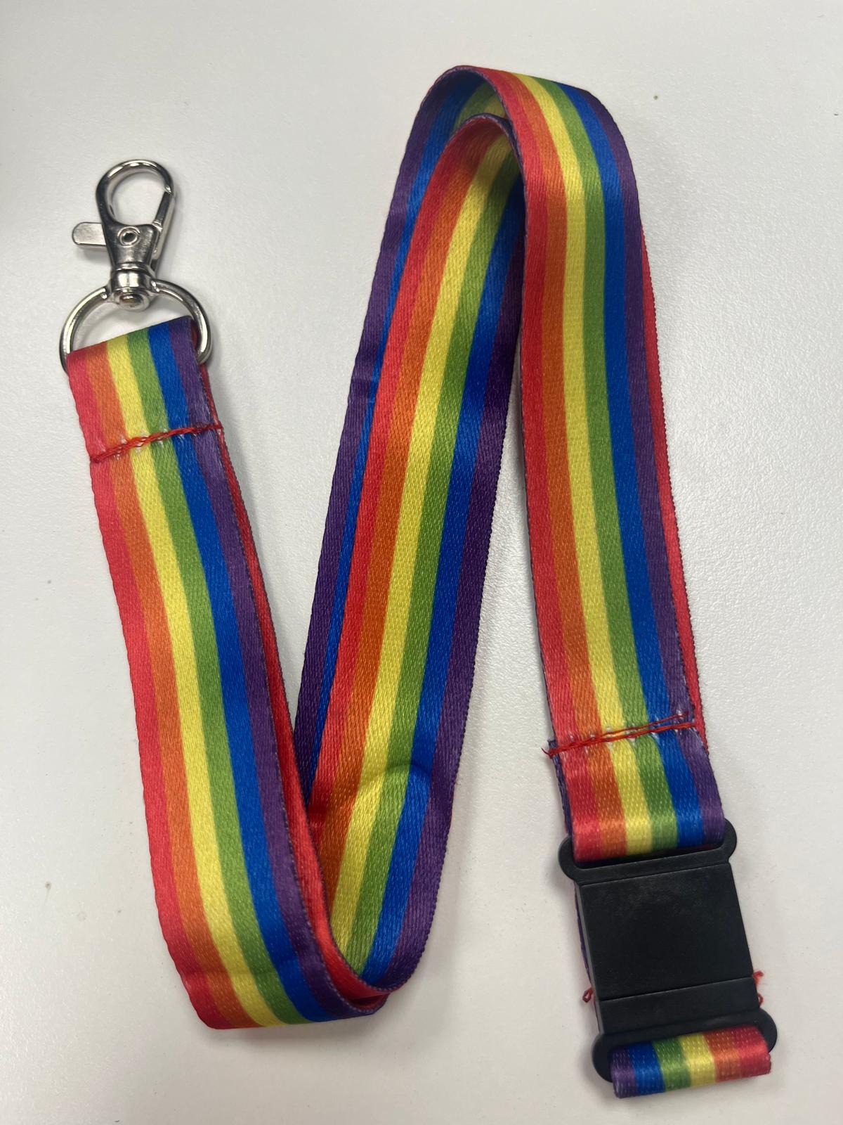 Rainbow Lanyards x 5