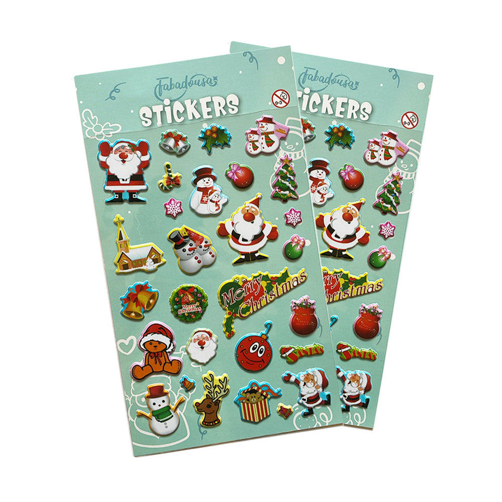 Santa & Snowman Christmas Stickers