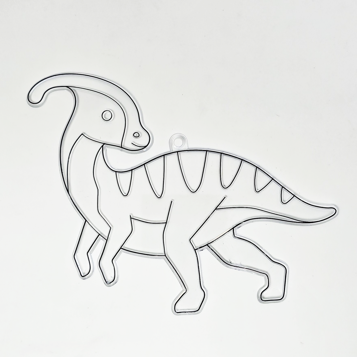 Suncatcher  - Dino Parasaurolophus  -   Pack of 5 with Suction Hooks