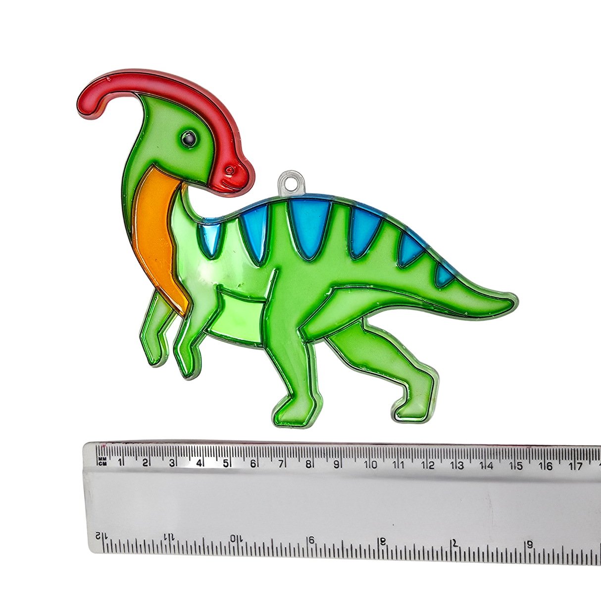 Suncatcher  - Dino Parasaurolophus  -   Pack of 5 with Suction Hooks
