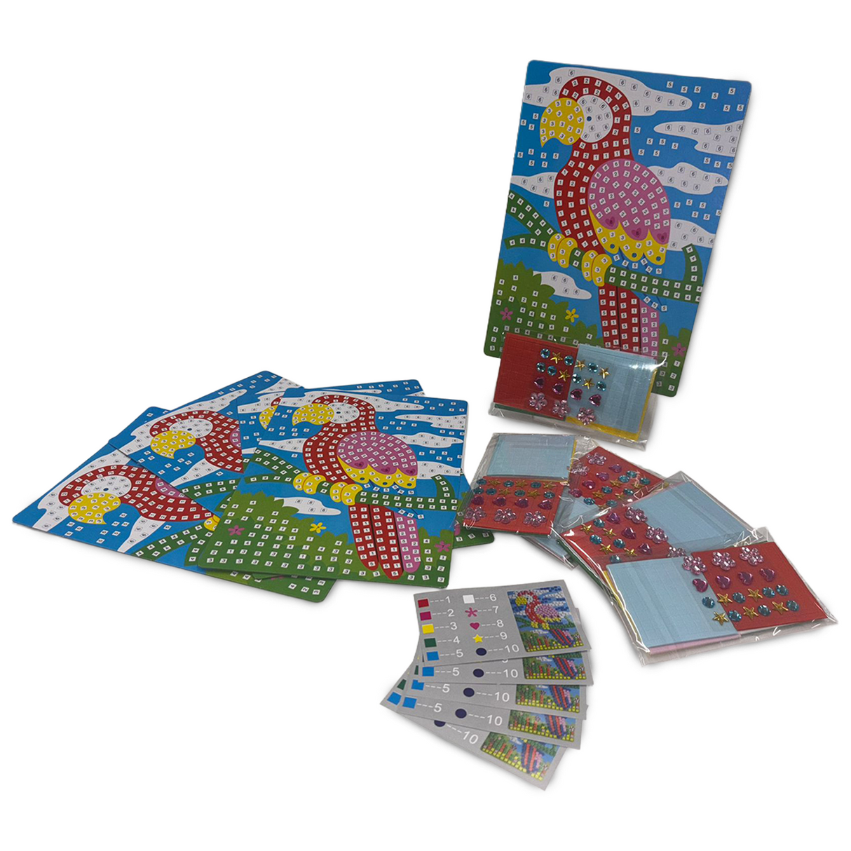 Mosaic Art Parrot Pack of 5