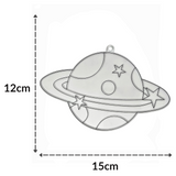 Suncatcher  -  Planet   -  Pack of 5 with Suction Hooks