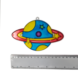 Suncatcher  -  Planet   -  Pack of 5 with Suction Hooks
