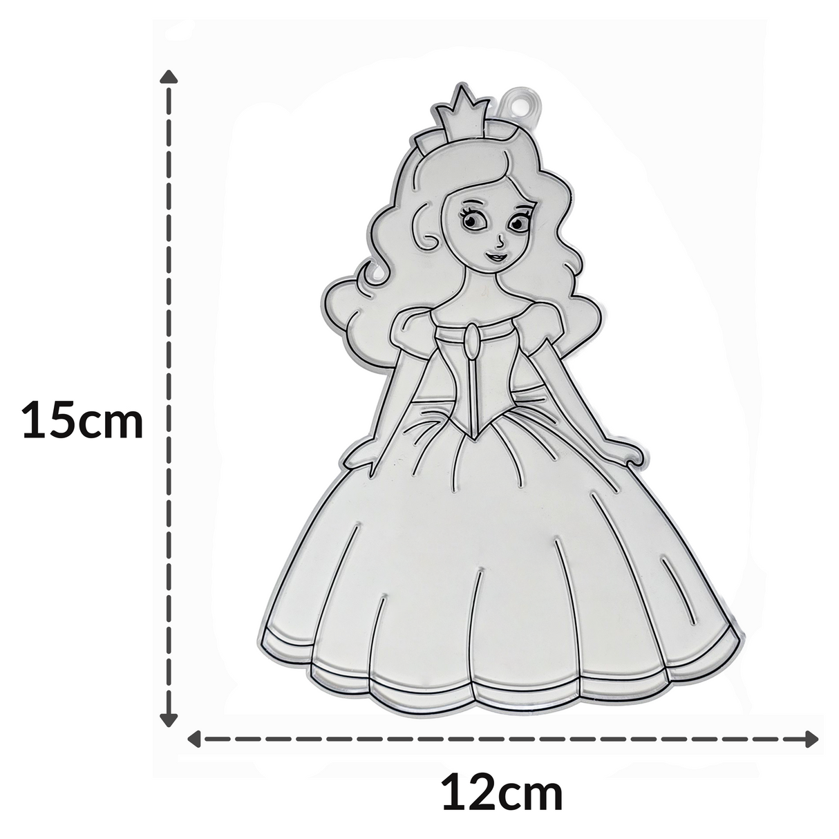 Suncatcher  -   Princess  -  Pack of 5 with Suction Hooks