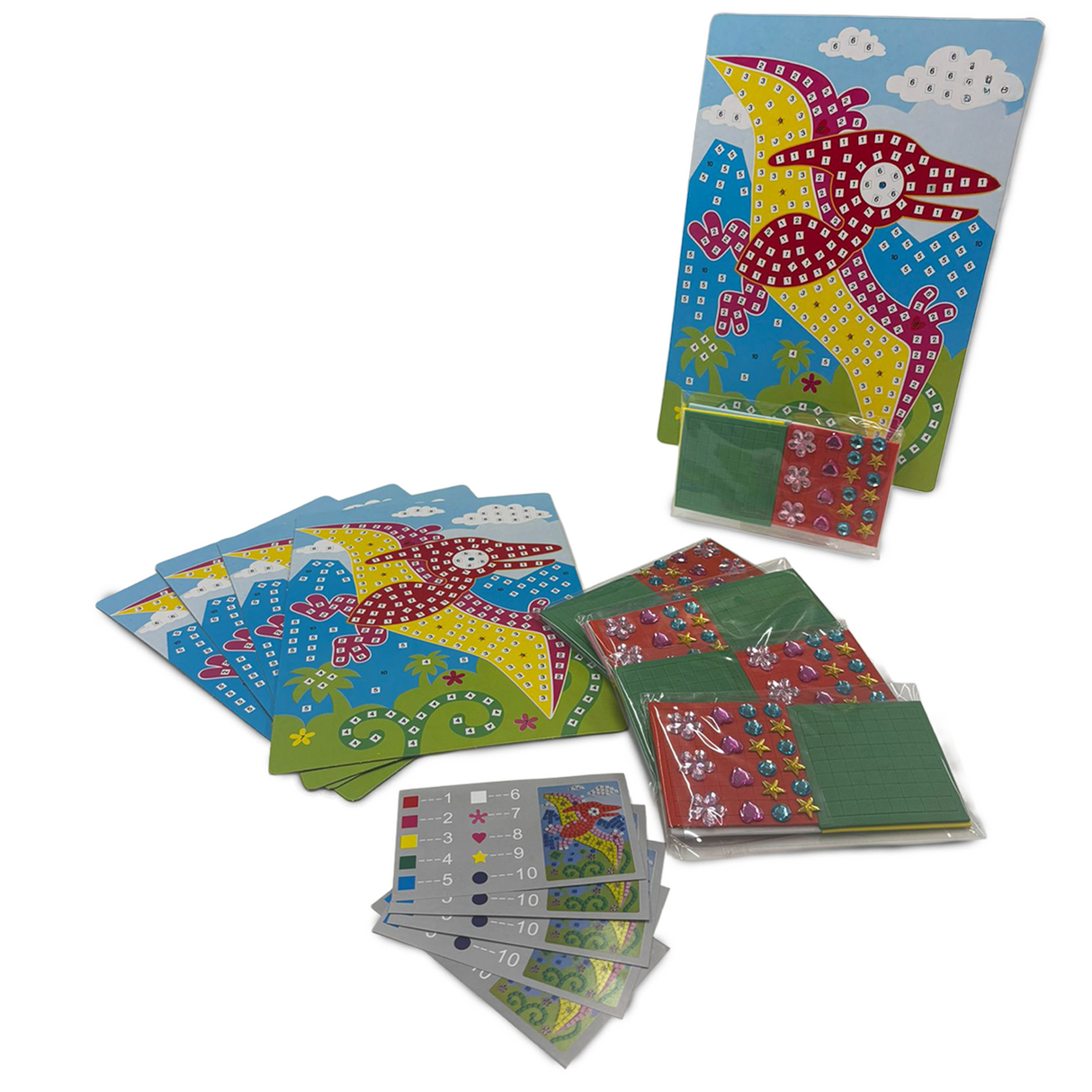 Mosaic Art Pterodactyl Pack of 5