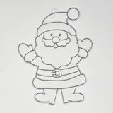 Suncatcher  -    Santa  - Pack of 5 with Suction Hooks