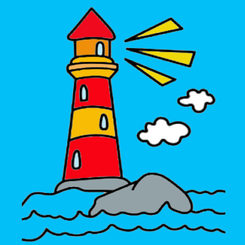 A4 Lighthouse Sand Art Picture (25 Pack)