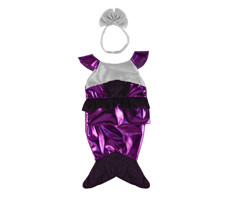 Purple Mermaid Outfit 16"