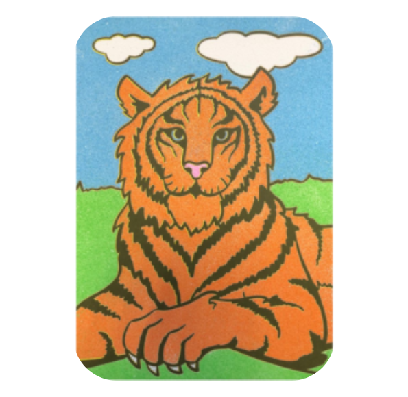 A4 Tiger Sand Art Picture (25 Pack)