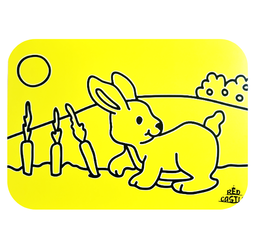 A4 Rabbit and Carrots Sand Art Picture (25 Pack)
