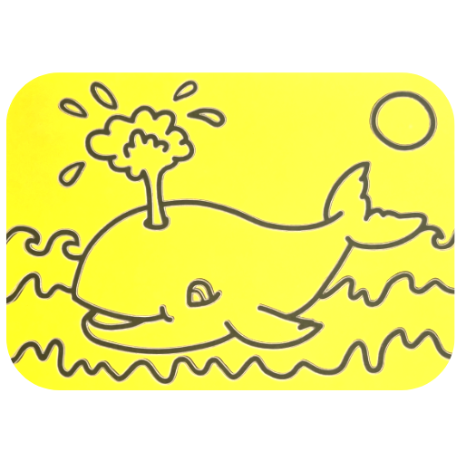 Whale A5 Sand Art Picture (10 Pack)