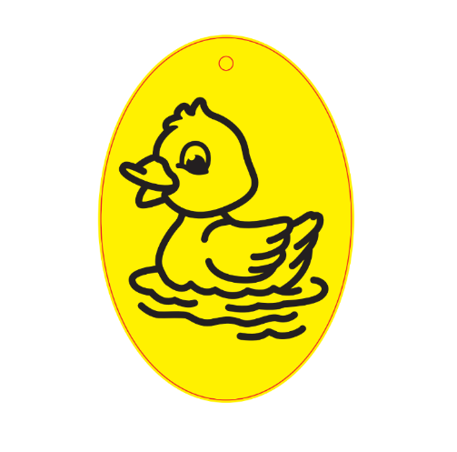 Duck Oval Sand Art Picture (10 Pack)