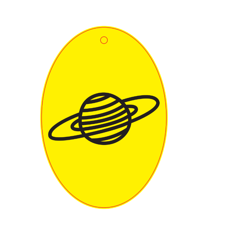 Saturn Oval Sand Art Picture (10 Pack)