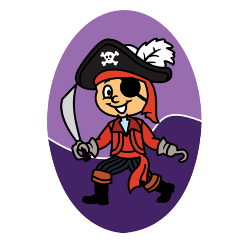 Pirate Boy Oval Sand Art Picture (10 Pack)