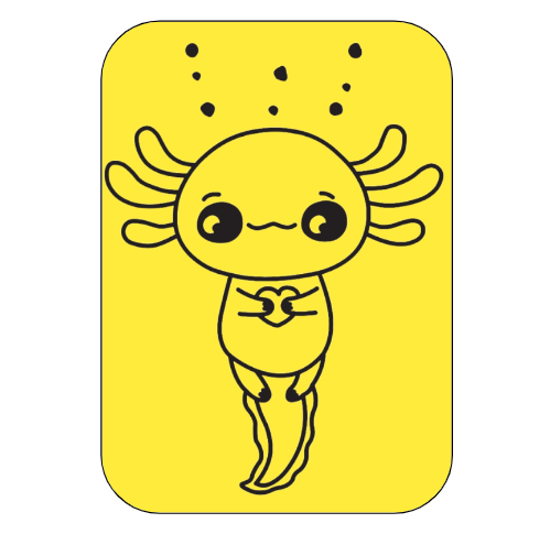 Axolotl A5 Sand Art Picture (10 Pack) Teddy Tastic