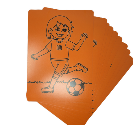 Football Girl A4 Sand Art - Pack of 10