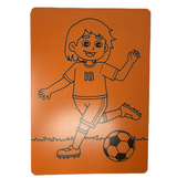 Football Girl A4 Sand Art - Pack of 10