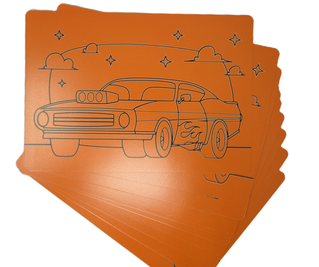 Hot Rod A4 Sand Art - Pack of 10