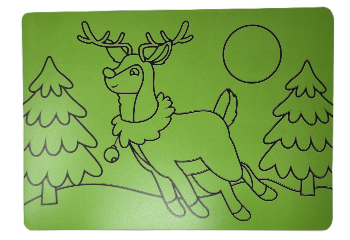 Rudolf A4 Sand Art Picture  - Pack of 10