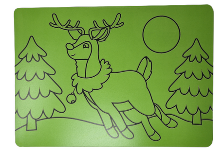 Rudolf A4 Sand Art Picture  - Pack of 10