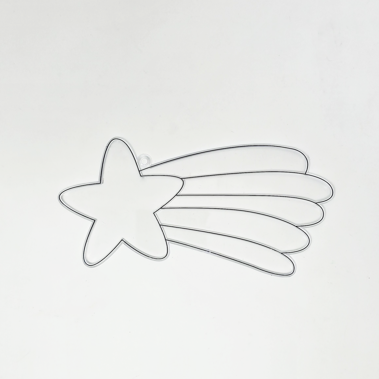 Suncatcher  -  Shooting Star  -   Pack of 5 with Suction Hooks