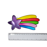 Suncatcher  -  Shooting Star  -   Pack of 5 with Suction Hooks