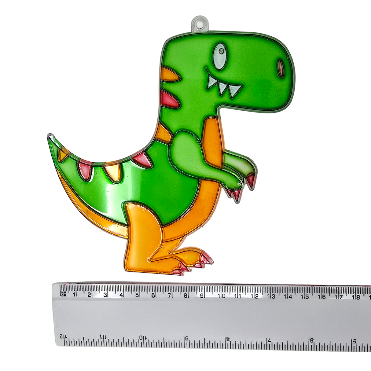 Suncatcher  - Dino T-Rex  -  Pack of 5 with Suction Hooks