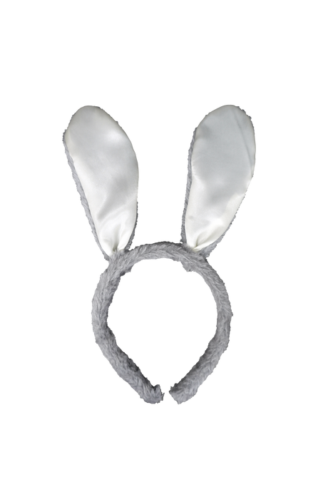 Bunny Ears Grey with White Ears