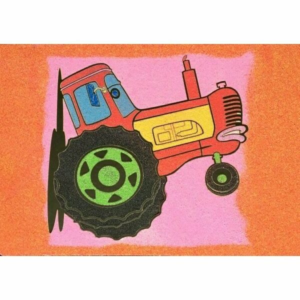 A4 Disney Cars - Tractor Sand Art Picture (25 Pack)