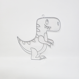 Suncatcher  - Dino T-Rex  -  Pack of 5 with Suction Hooks
