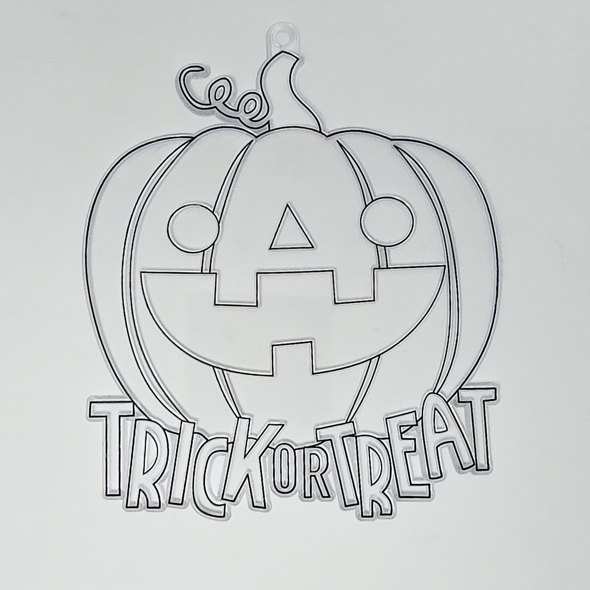 Suncatcher  -  Pumpkin  - Pack of 5 with Suction Hooks