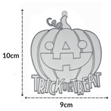 Suncatcher  -  Pumpkin  - Pack of 5 with Suction Hooks